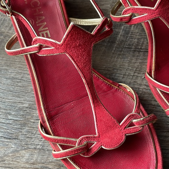 Chanel Red Sandals - Picture 2 of 11